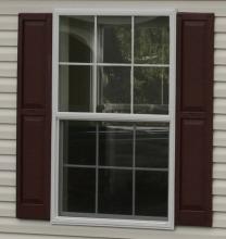 40" x 60" White Vinyl Window with Shutters 40" x 60" White Vinyl Window with Shutters