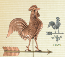 Copper Rooster Weathervane Copper Rooster Weathervane