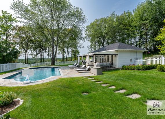 Custom Hip Pool House - Greenwich, Ct 