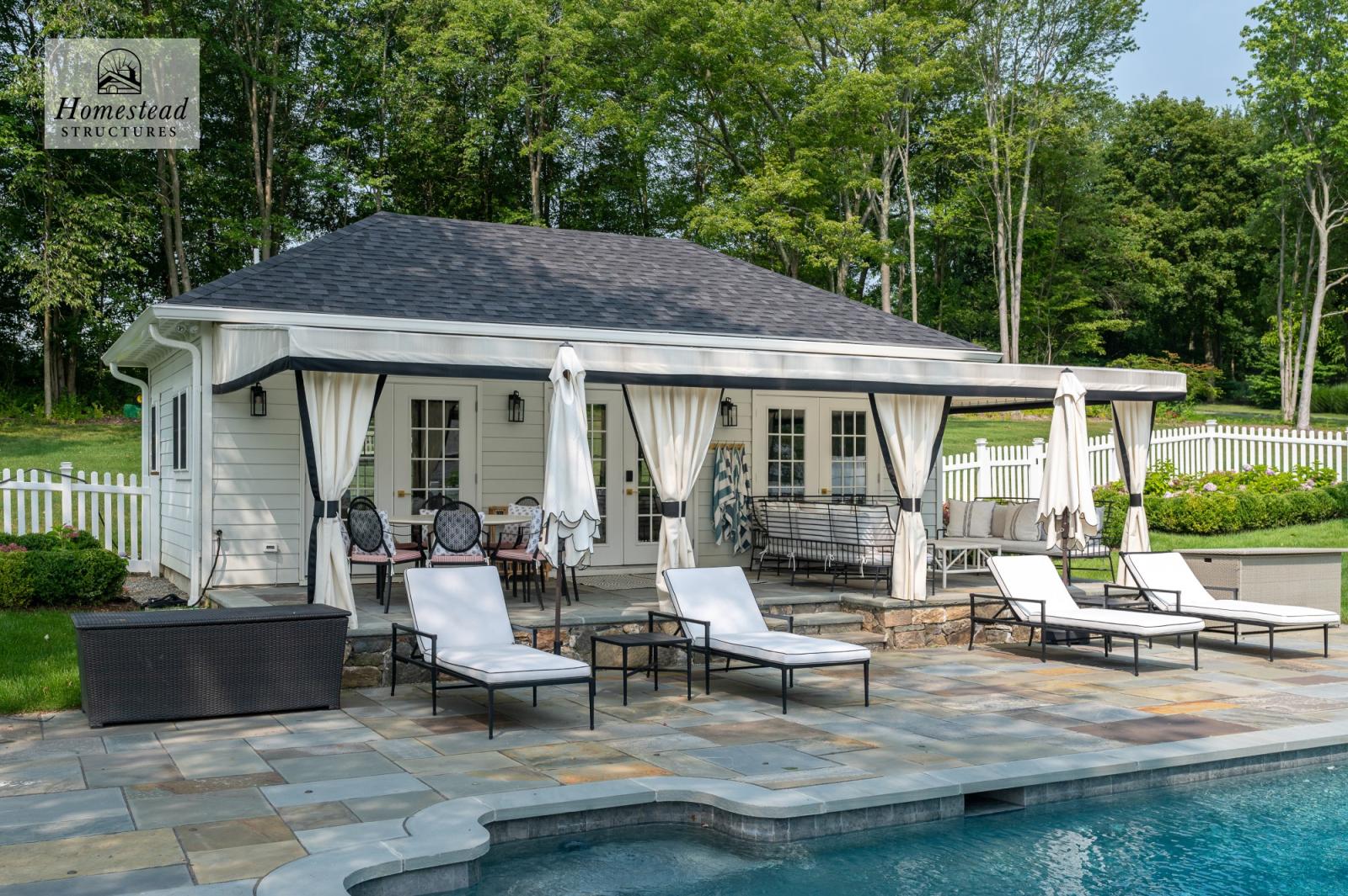 Custom Hip Pool House - Greenwich, Ct 