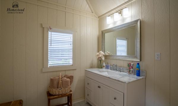 Bathroom in 18x20 Avalon Pool House in Wayne PA