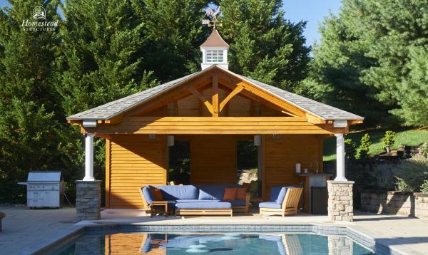 18x22 Timberframe Avalon Pool House in Wayne PA