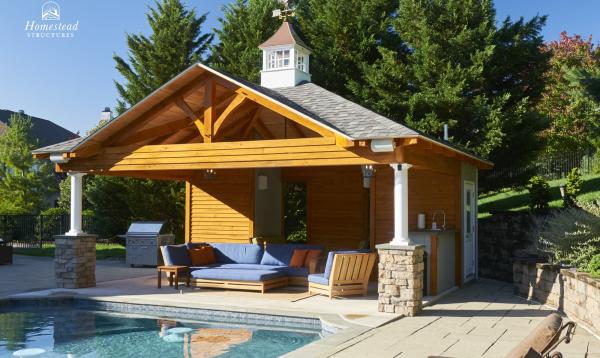 18x22 Timberframe Avalon Pool House in Wayne PA