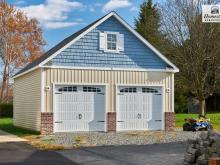 Exterior Photo of 24' x 30' Classic 2 Car, 2-Story Garage in Swarthmore PA