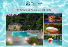 in ground and above ground swimming pools