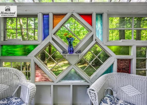 10' x 12' A-Frame Stained Glass She Shed in Malvern PA