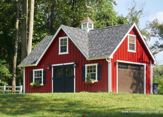 Two Story Sheds | A-Frame Roof | Amish Sheds | Homestead Structures