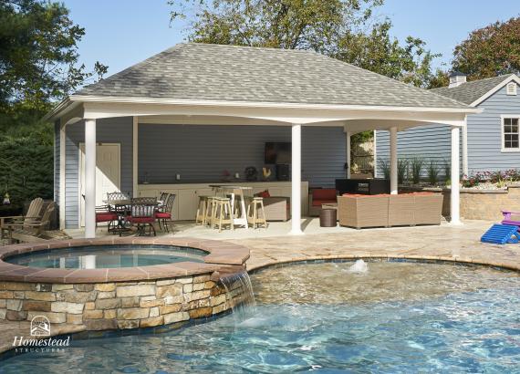 Avalon Pool House - Exterior Shots | Homestead Structures