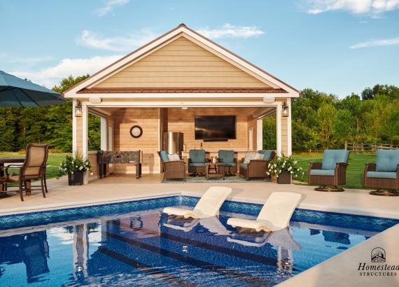 Avalon Pool House - Exterior Shots | Homestead Structures