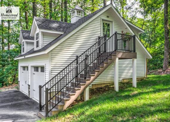 24x24 Classic 2-Car 2-Story Garage in Malvern PA