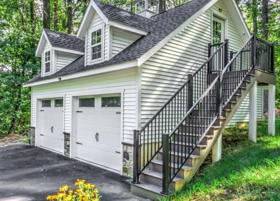 24x24 Classic 2-Car 2-Story Garage in Malvern PA