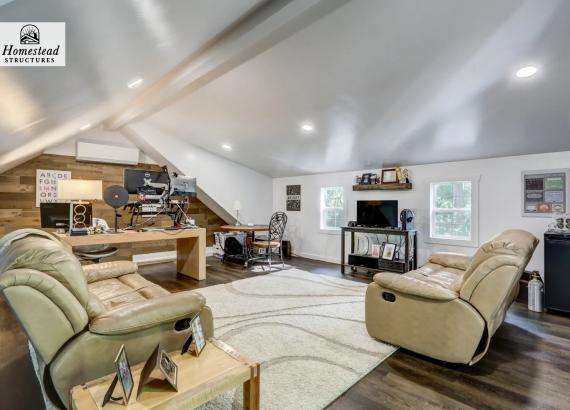 Interior Photo of a 2nd Floor of a 24x24 Classic 2-Car 2-Story Garage in Malvern PA