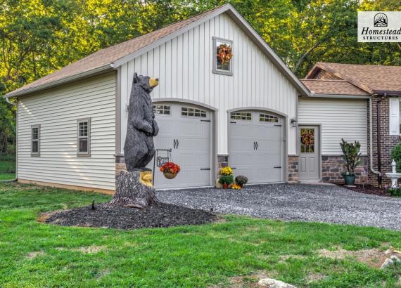 24' x 24' Classic 2-Car Attached Garage in Charles Town WV