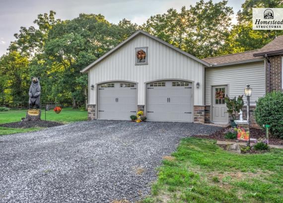 24' x 24' Classic 2-Car Attached Garage in Charles Town WV