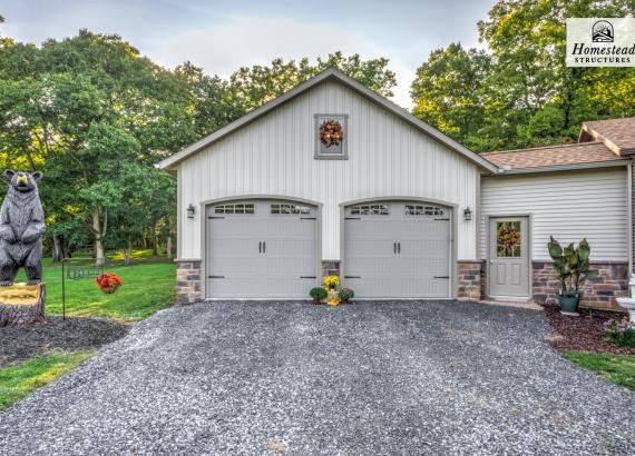 24' x 24' Classic 2-Car Attached Garage in Charles Town WV