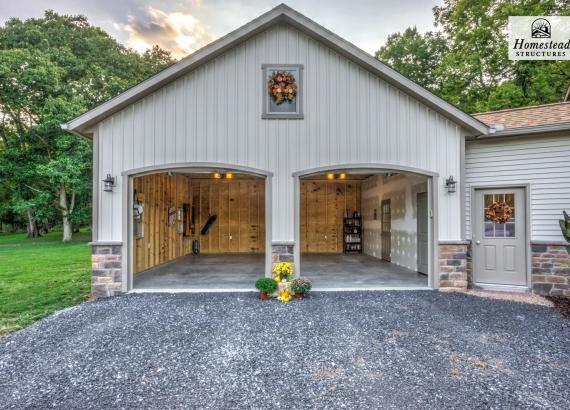 24' x 24' Classic 2-Car Attached Garage in Charles Town WV