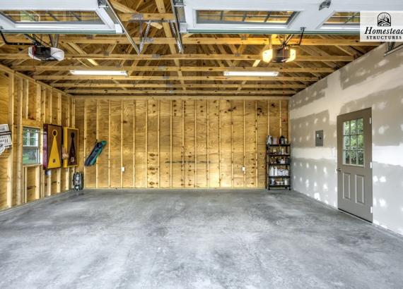 Interior photo of 24' x 24' Classic 2-Car Attached Garage in Charles Town WV