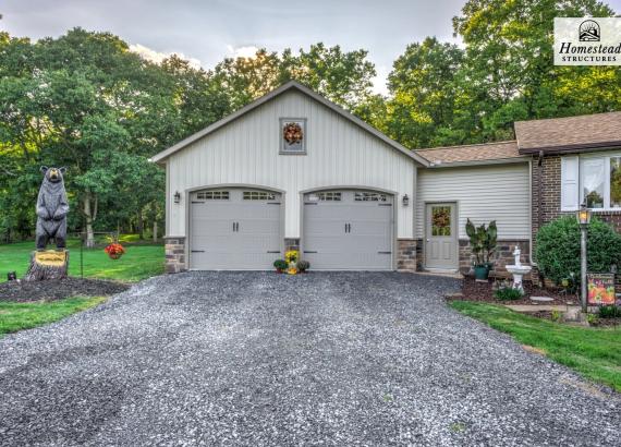 24' x 24' Classic 2-Car Attached Garage in Charles Town WV