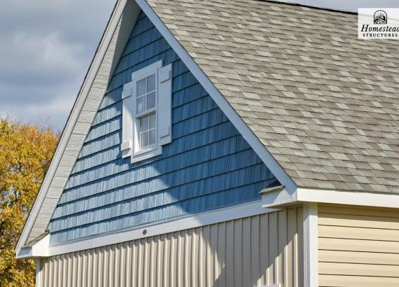 Gable Side Photo of 24' x 30' Classic 2 Car, 2-Story Garage in Swarthmore PA