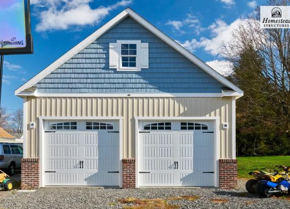 24' x 30' Classic 2 Car, 2-Story Garage in Swarthmore PA