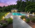 Twilight photo of 18x20 Custom Avalon Pool House in Wayne PA